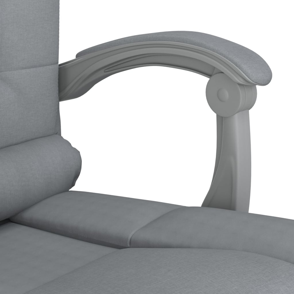 Bürostuhl mit Massagefunktion Taupe Stoff