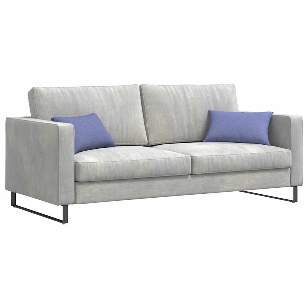 Sofakissen 2 pcs Hellgrau 50 x 30 cm Stoff