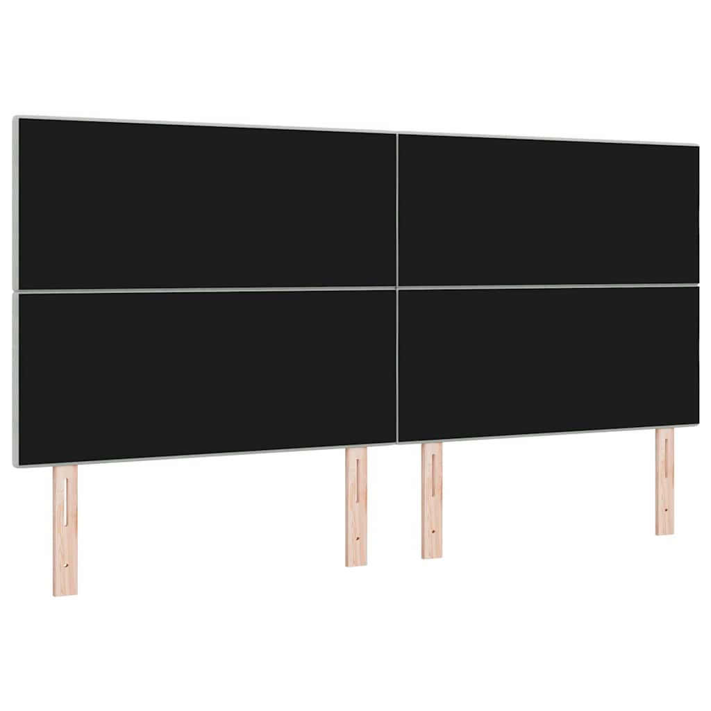 Kopfteil Hellgrau 80 cm Samt