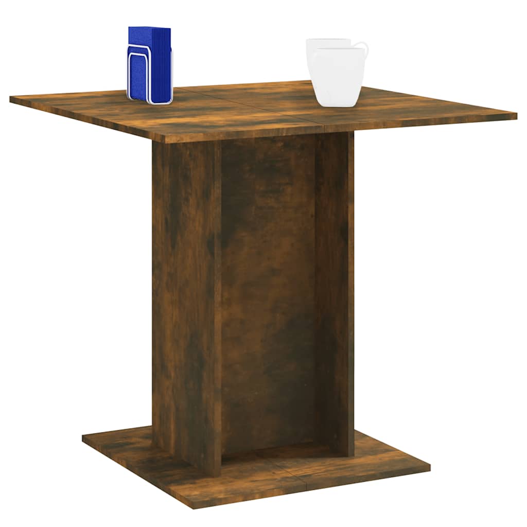 Esstisch Weiß 80x80x75 cm Holzwerkstoff