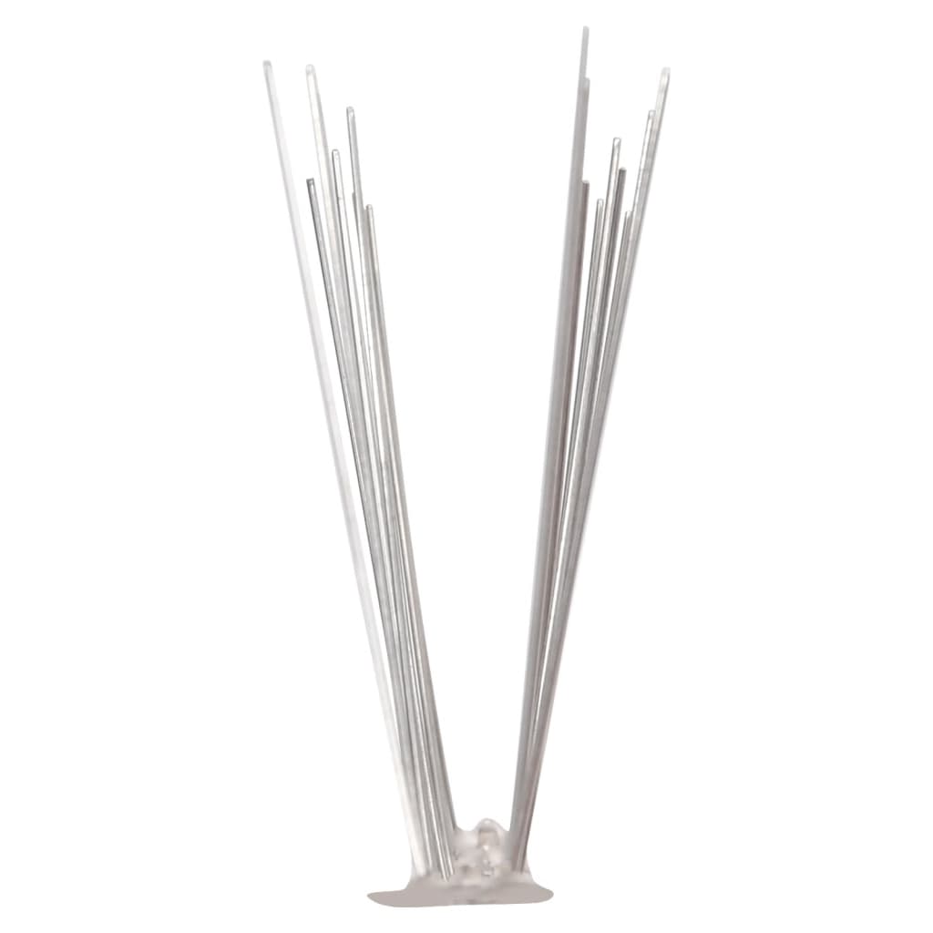 20-tlg. Taubenabwehr Spikes-Set Edelstahl 10 m 4-reihig