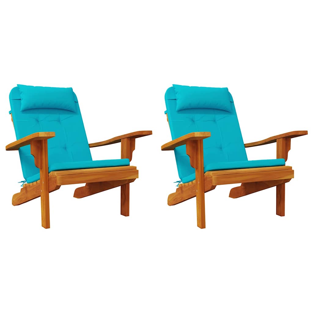 Adirondack-Auflagen 2 Stk. Hellblau Oxford-Gewebe
