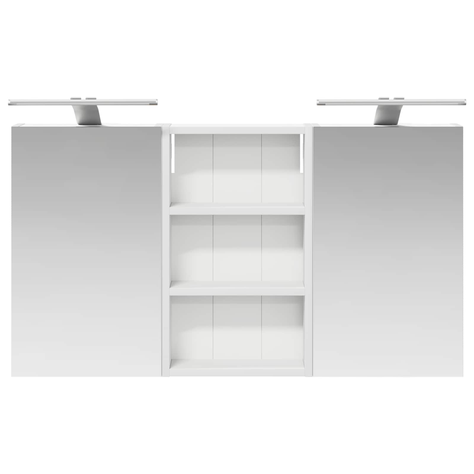 Badezimmerschrank-Set 3 pcs 80 x 10,5 x 50 cm Holzwerkstoff