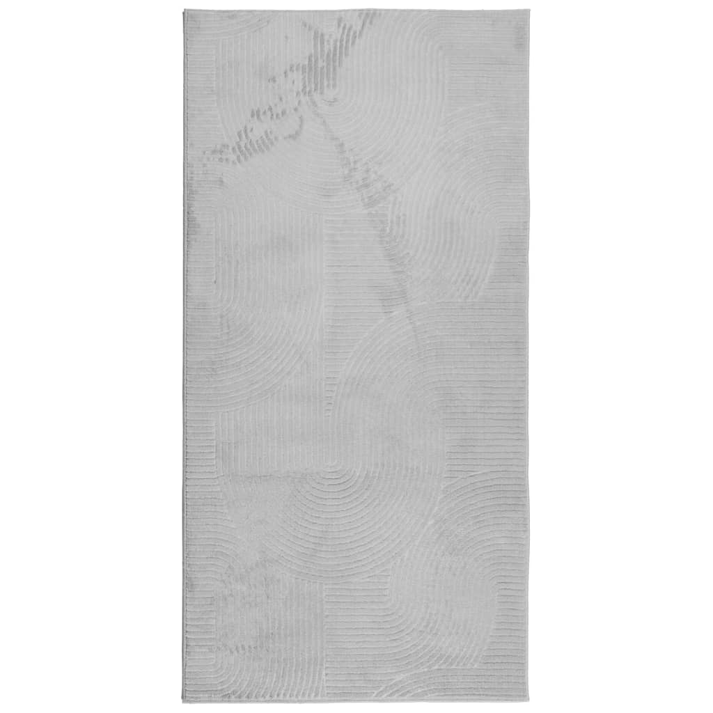Teppich IZA Kurzflor Skandi-Stil Anthrazit 80x150 cm