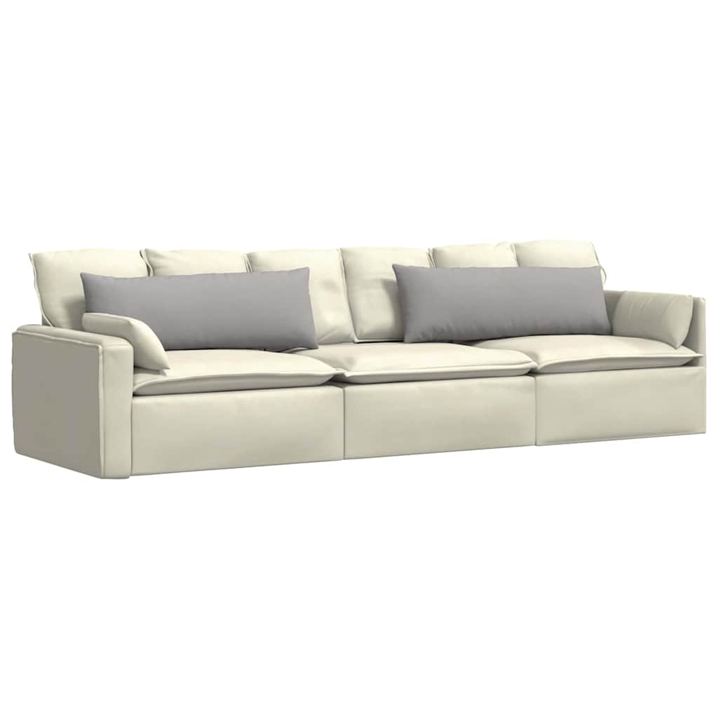 Sofakissen 2 pcs Hellgrau 50 x 30 cm Stoff