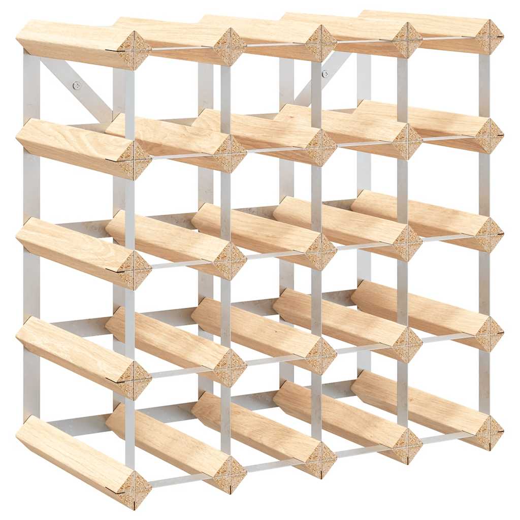 Weinregal für 42 Flaschen Braun Massivholz Kiefer