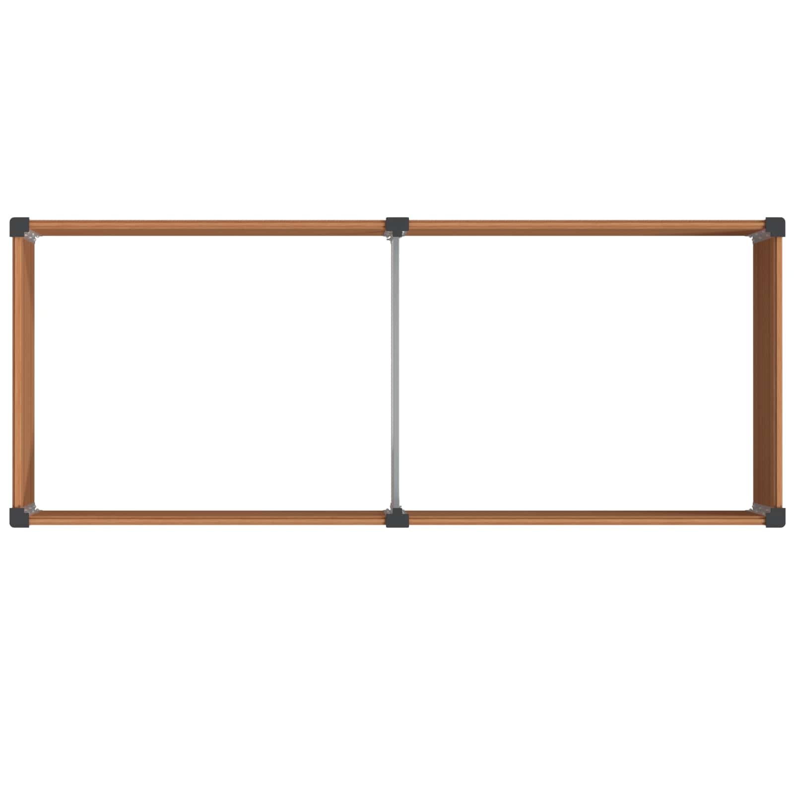 Garten-Hochbeet 200x50x54 cm WPC Grau