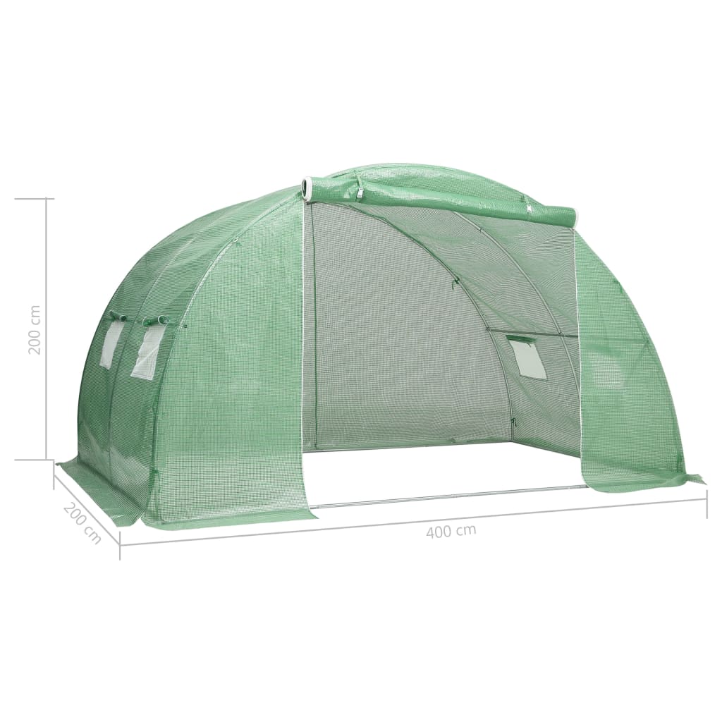 Gewächshaus 4,5 m² 300x150x200 cm