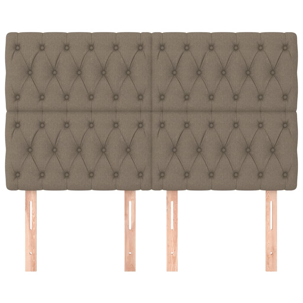 Kopfteil Hellgrau 80x7x118/128 cm Stoff