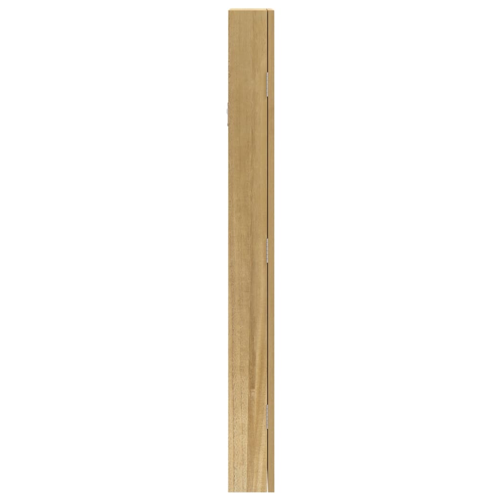 Schmuckschrank mit Spiegel Wandmontage Weiß 30x8,5x90 cm