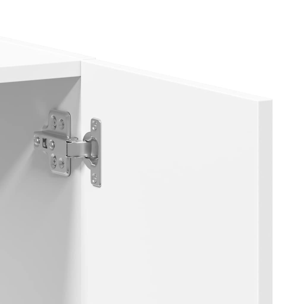 Aktenschrank Weiß 60x32x153 cm Holzwerkstoff