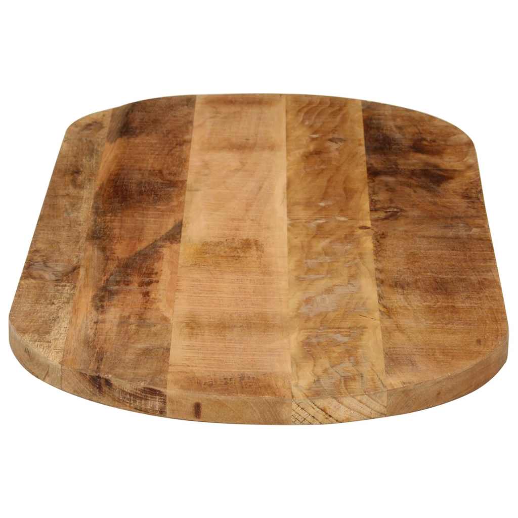 Tischplatte 110x40x2,5 cm Oval Massivholz Mango