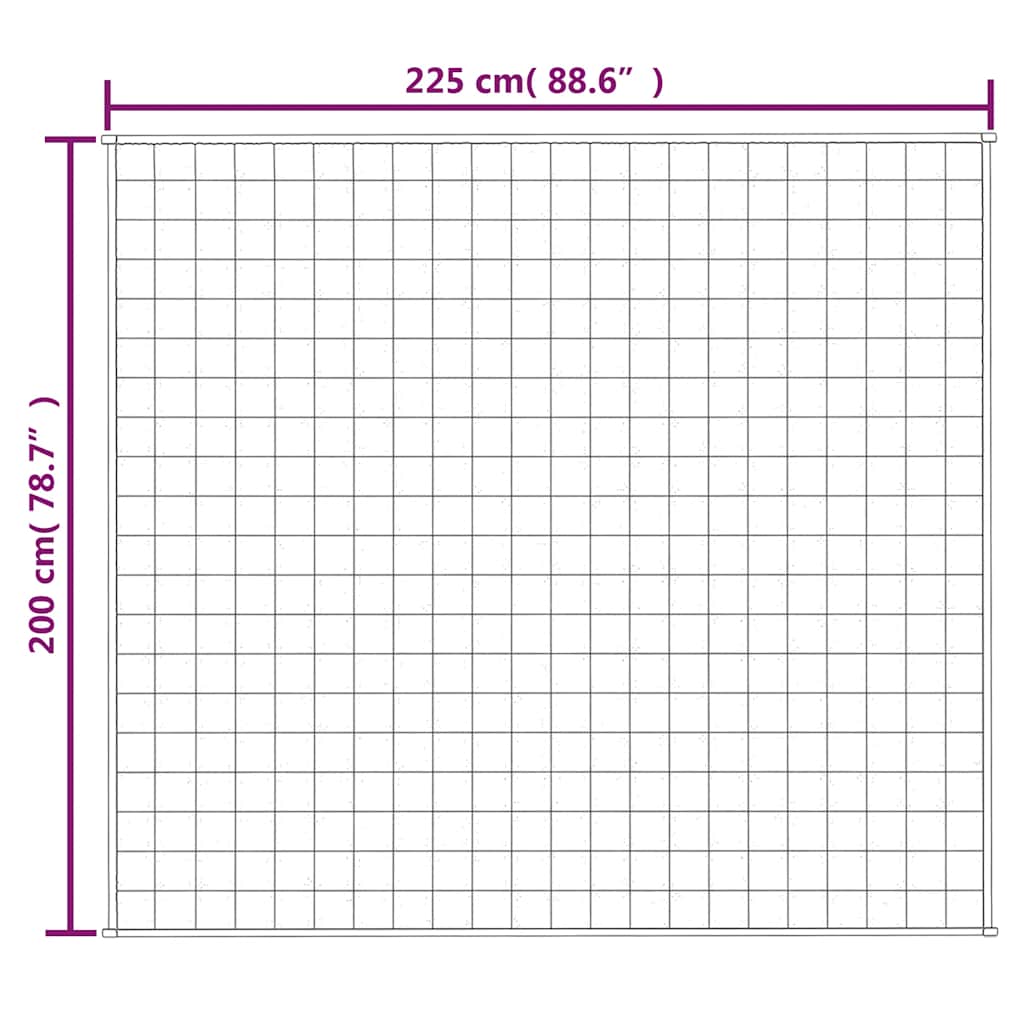 Gewichtsdecke Grau 122x183 cm 5 kg Stoff