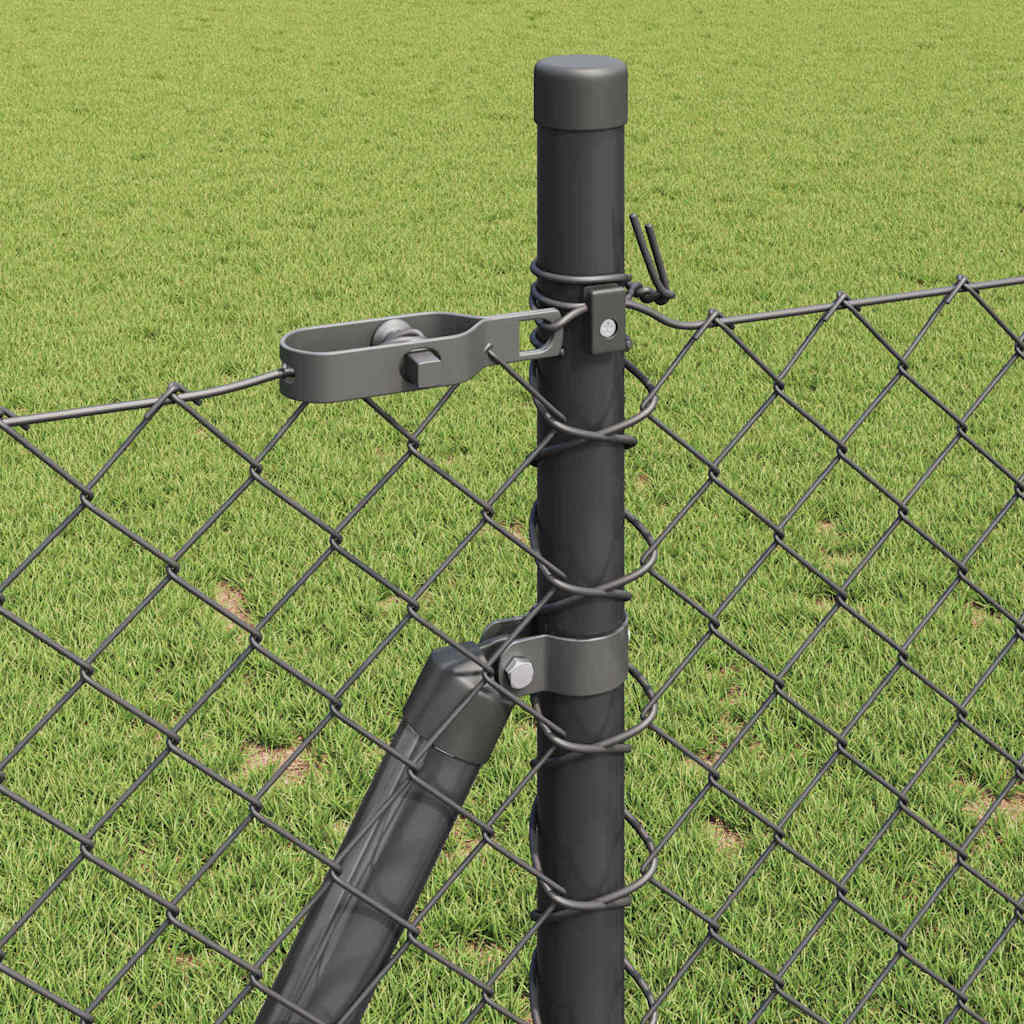 Outdoor Kettenglied-Zaun Erdfixierung 10 x 0,4 m Grün Netz