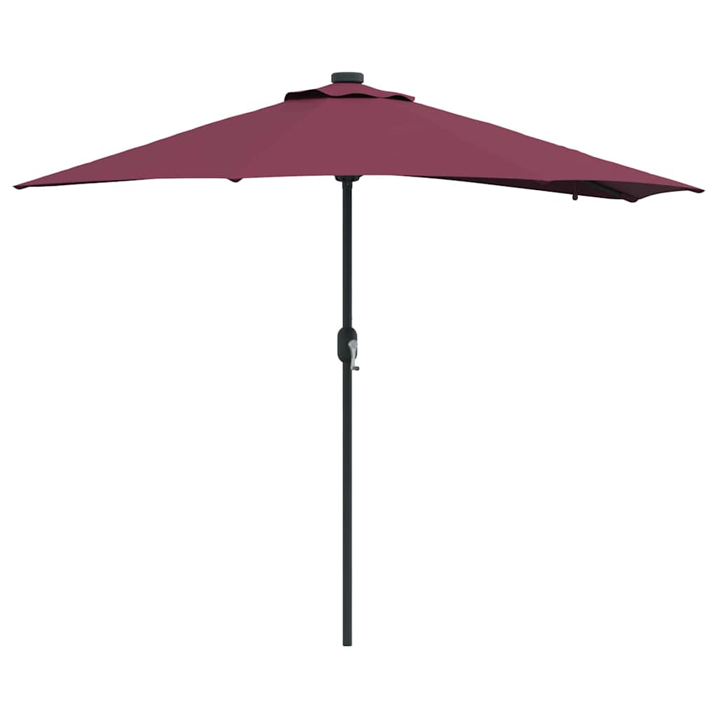 Garten-Sonnenschirm Sand 294 x 150 x 223 cm Polyester und Stahl