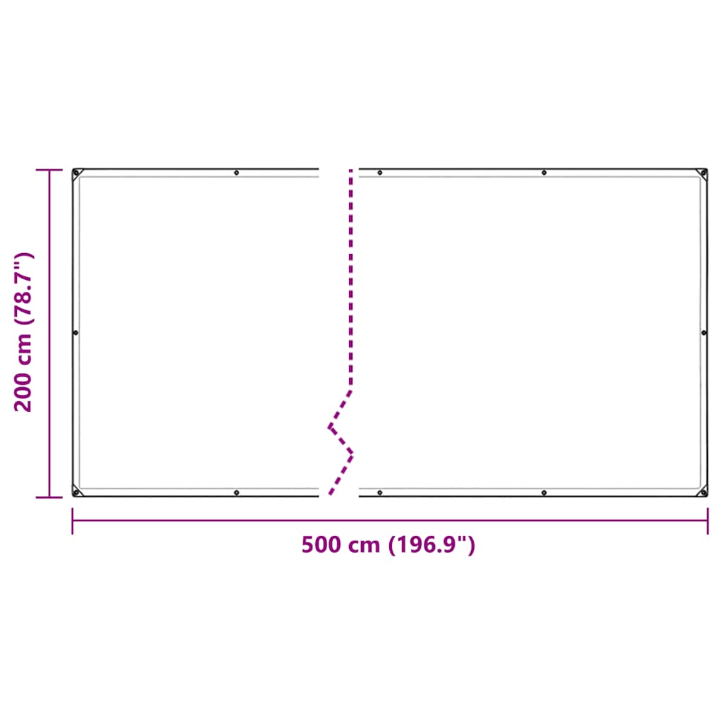 Pflanzenabdeckung mit Ösen 1x3 m PVC