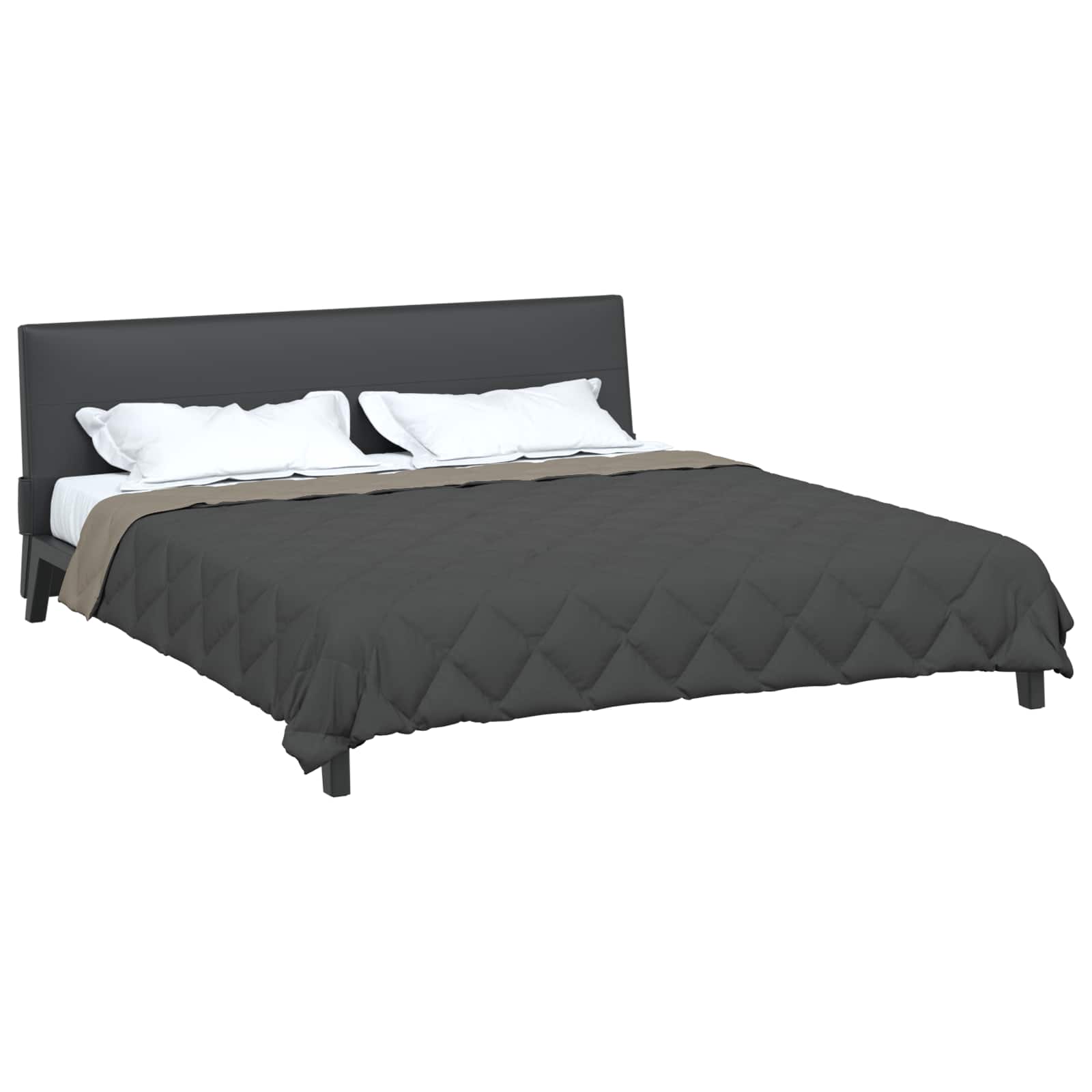 Sommerdecke Anthrazit 200 x 135 cm Mikrofaser