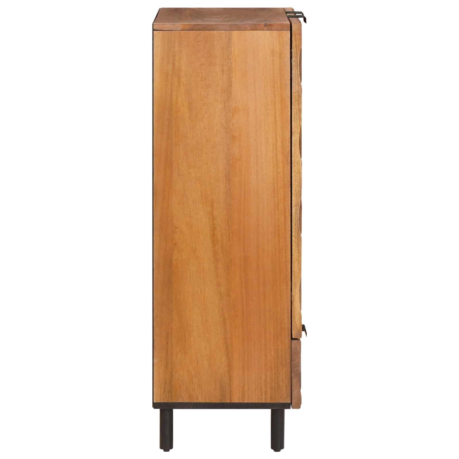 Highboard mit Tür Weiße gewaschene Oberfläche 60 x 33 x 100 cm