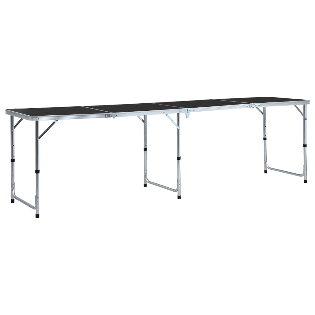 Campingtisch Klappbar Grau Aluminium 120x60 cm