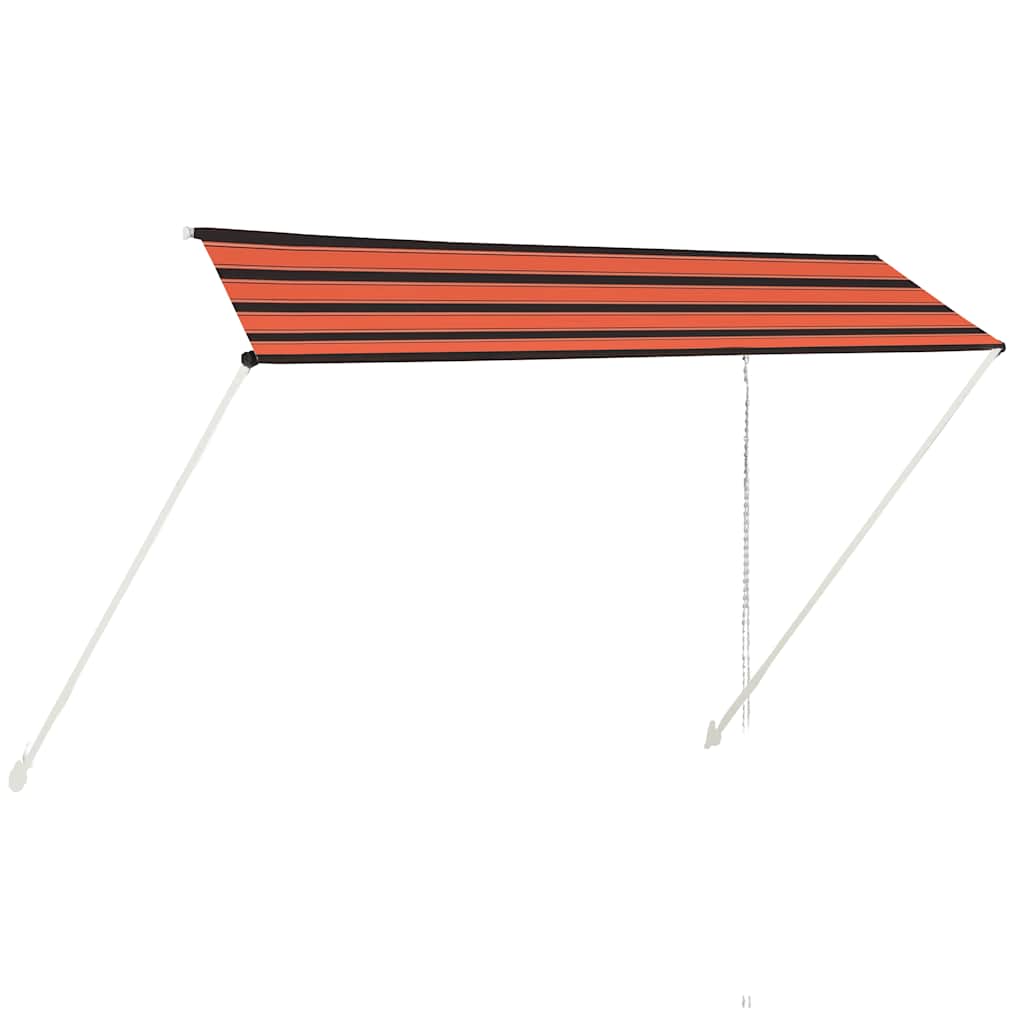 Einziehbare Markise 150×150 cm Blau und Weiß