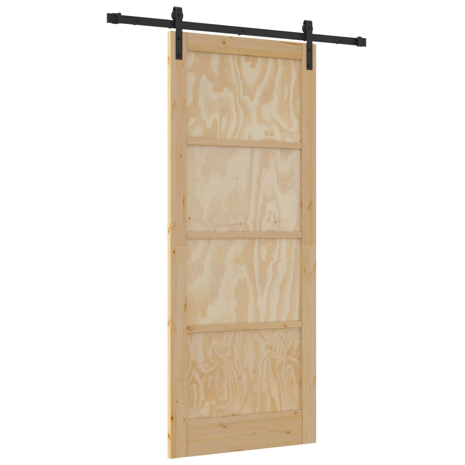 Schiebetür Natur 61 x 198,5 cm Massives Kiefernholz