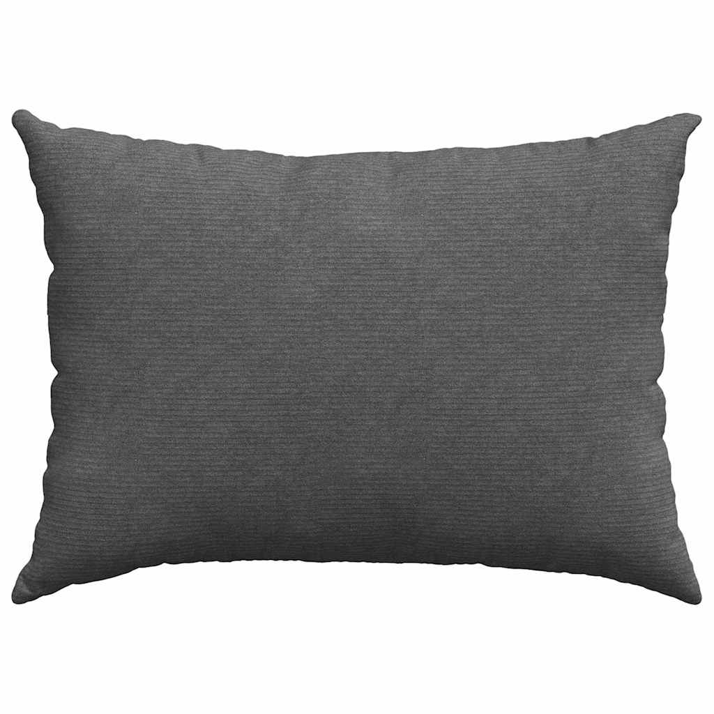Sofakissen 2 Stück Hellgrau 50 x 30 cm Cordstoff