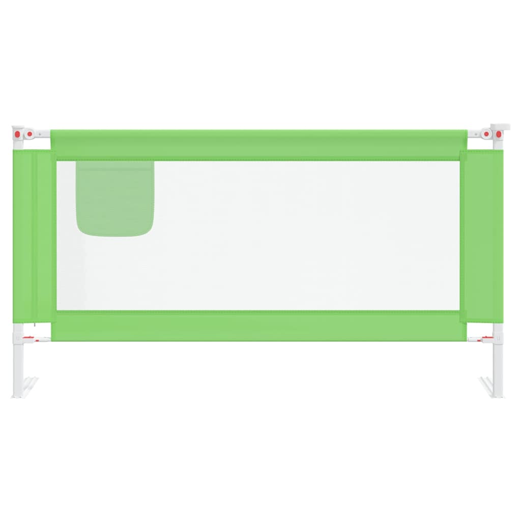 Kleinkind-Bettschutzgitter Grün 90x25 cm Stoff