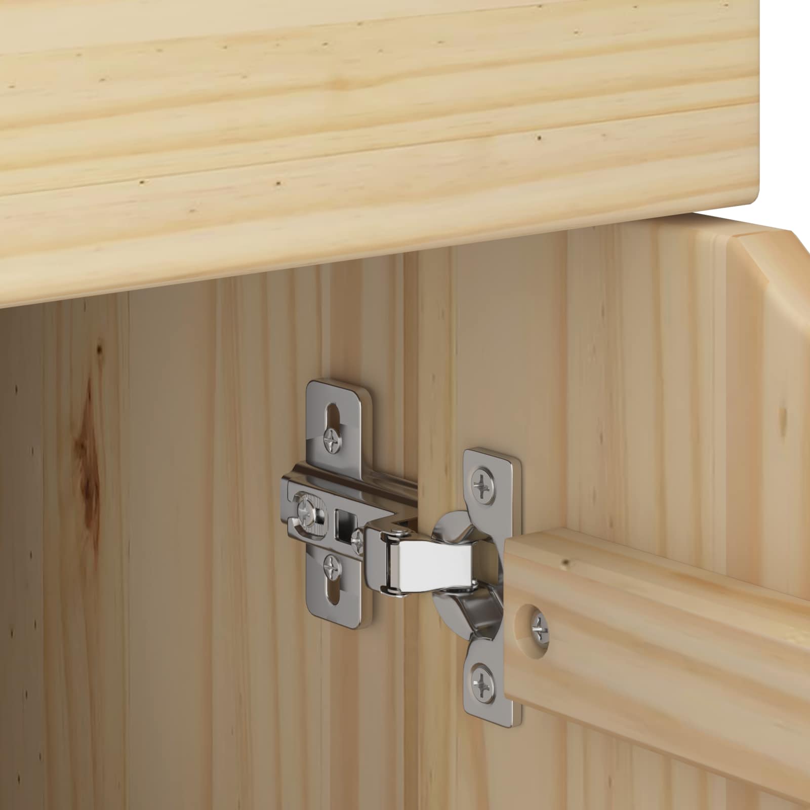Rollschrank Honigbraun 63,5 x 39 x 65,5 cm Massivholz Kiefer