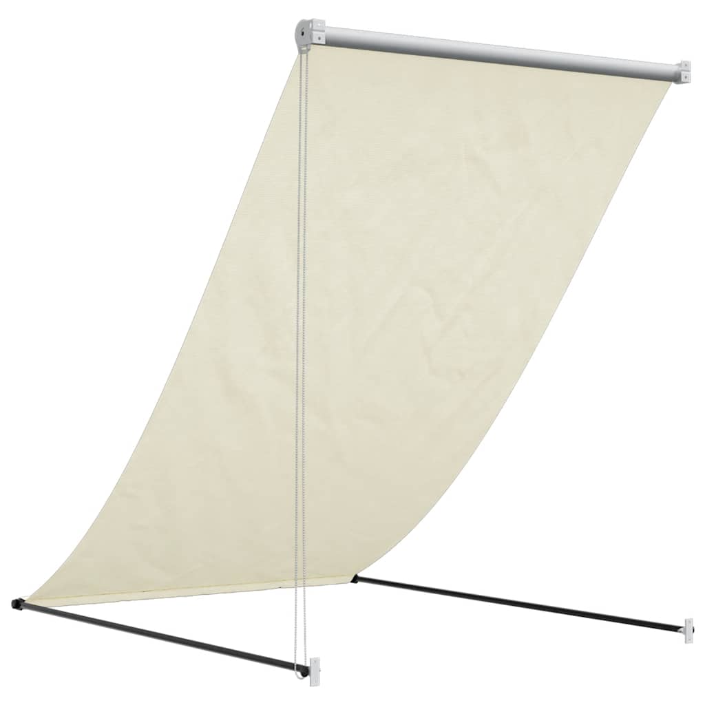 Markise Einziehbar Anthrazit 100x150 cm Stoff und Stahl