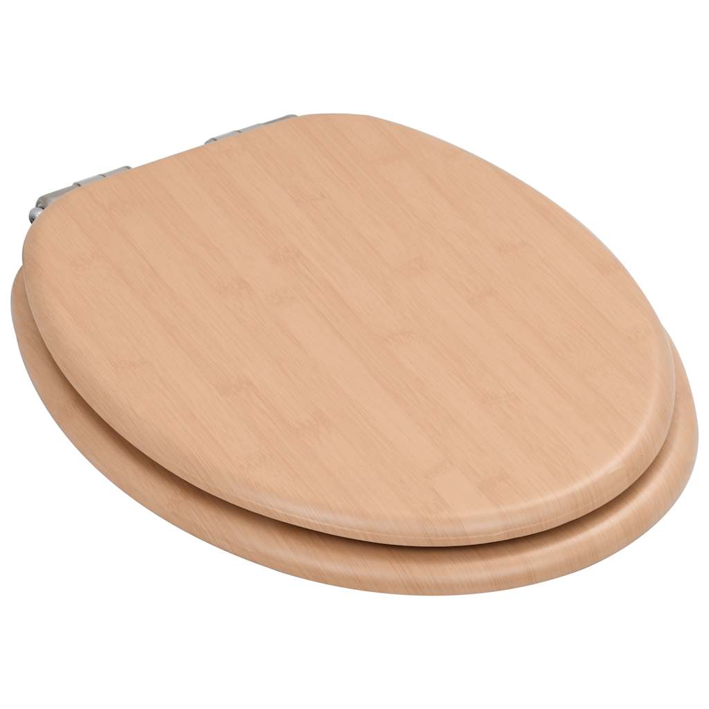 Toilettensitz MDF Deckel Schlichtes Design Weiß