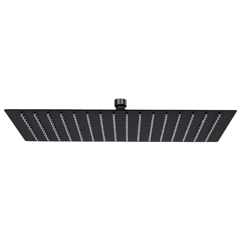 Regenbrause Edelstahl 40 cm Rund Schwarz