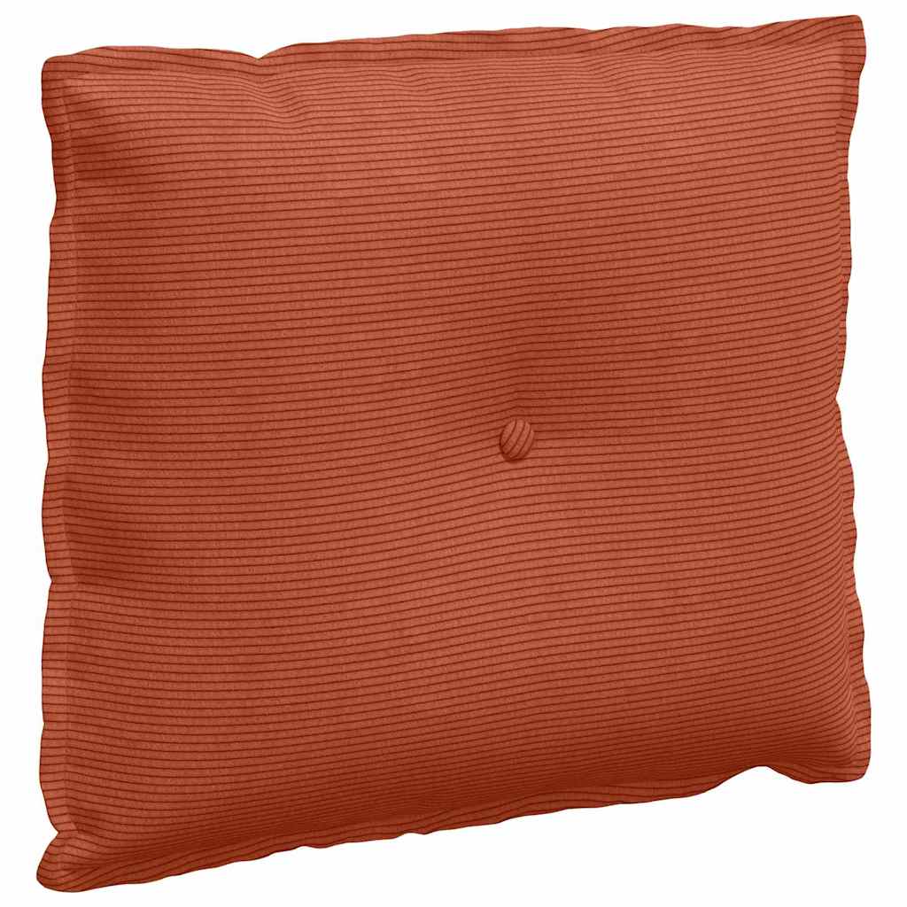 Rückenkissen Hellgrau 50 x 45 cm Cordstoff