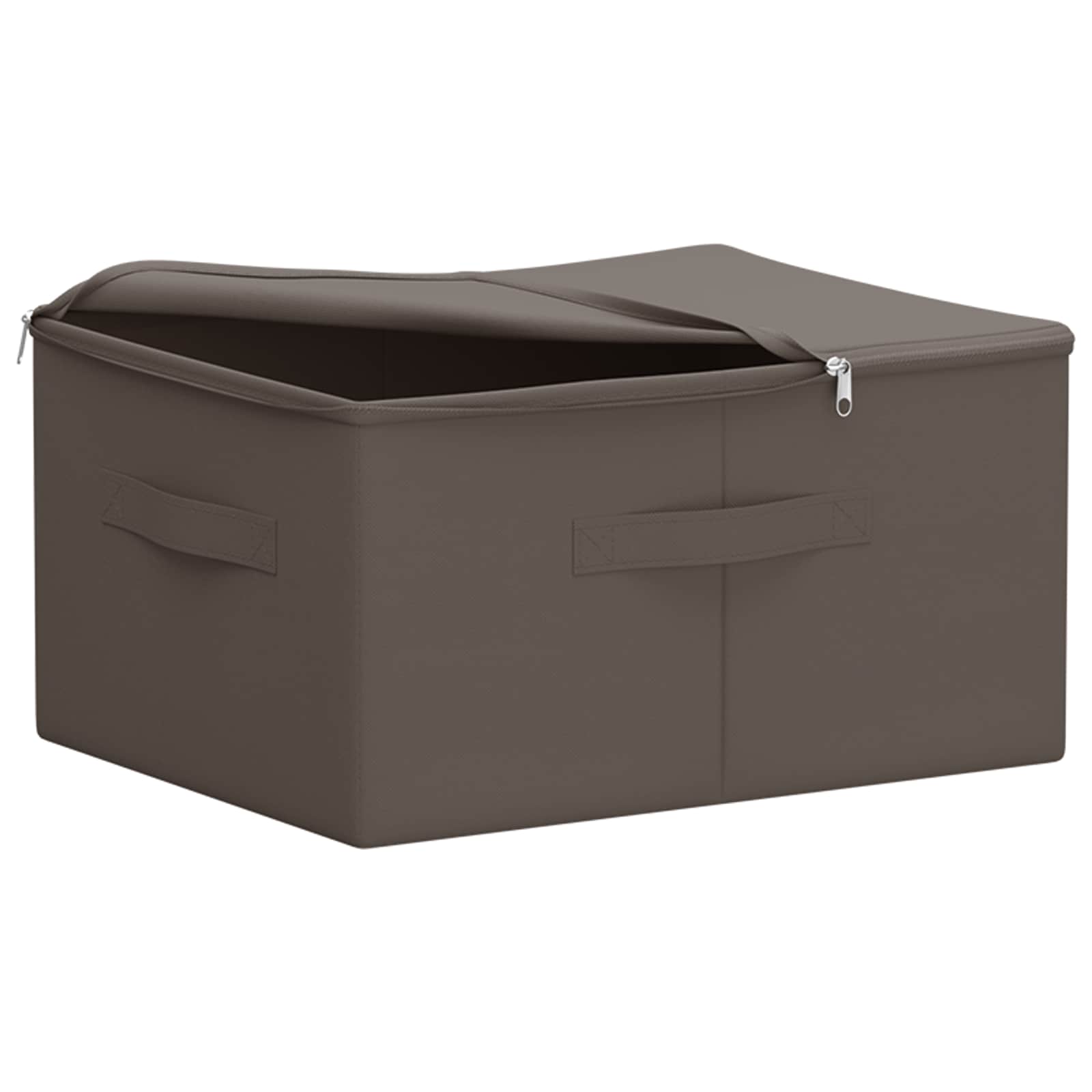 Aufbewahrungsbox Stoff 50x30x25 cm Anthrazit