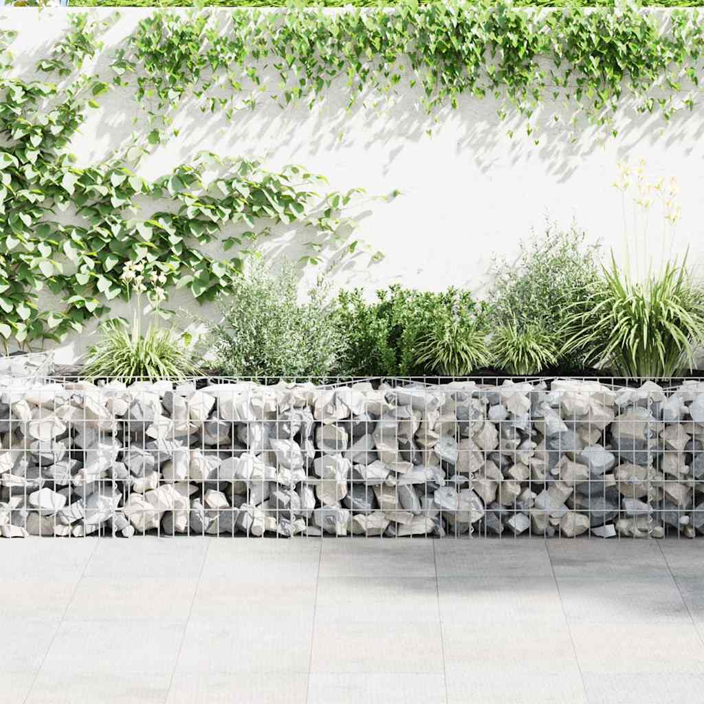 Gabionenkorb Pflanzkasten Gemüse-Hochbeet Stahl 300×30×100 cm