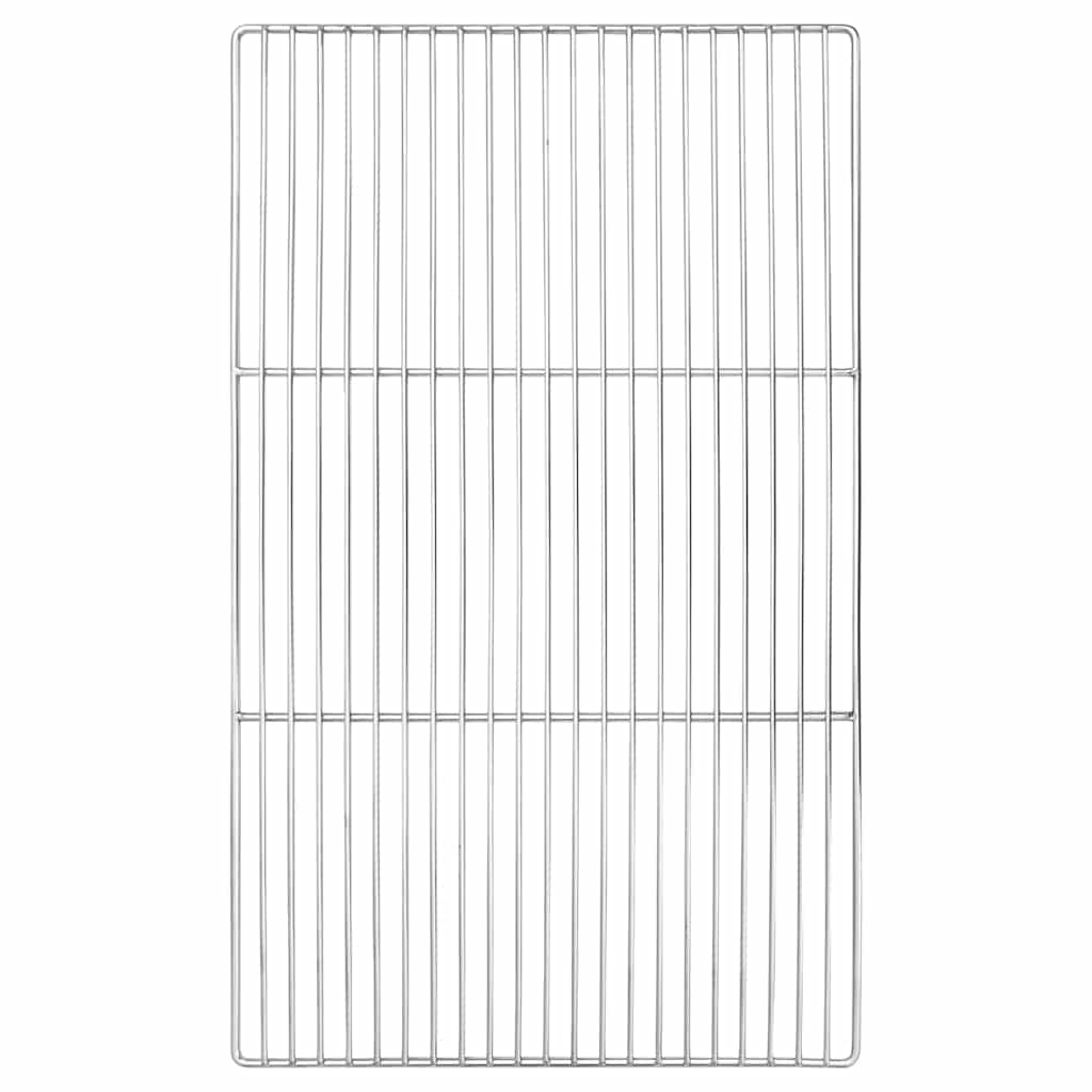 Grillrost Silber 40 x 30 cm Edelstahl