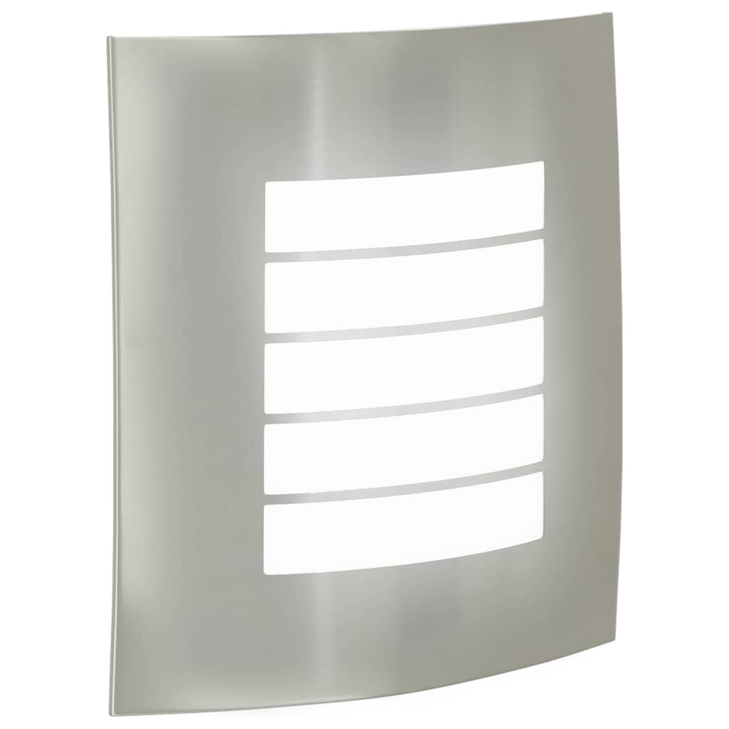 Außenwandleuchte Silber 23,5 x 9 x 26 cm Edelstahl und Plastik