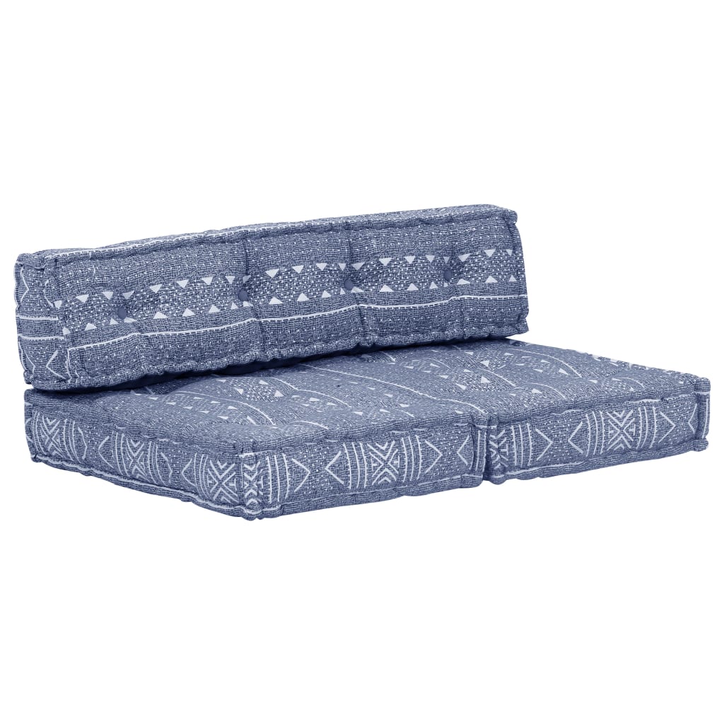 2-Sitzer Modularer Pouf Patchwork Stoff