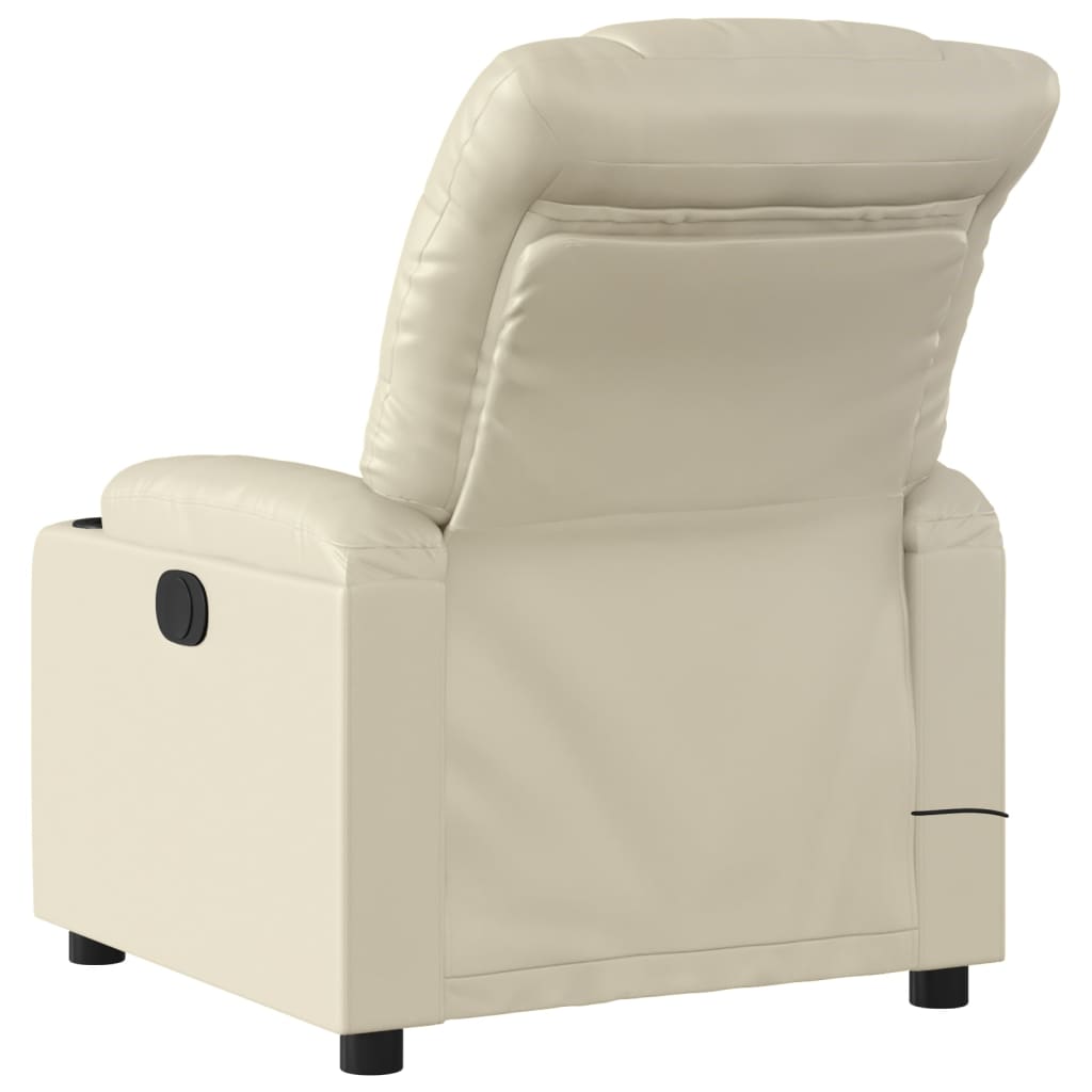 Massage-Relaxsessel, Kunstleder, Schwarz