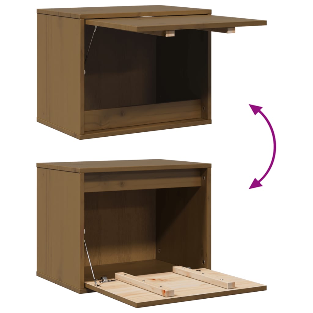 Wandschrank 45x30x35 cm Massivholz Kiefer