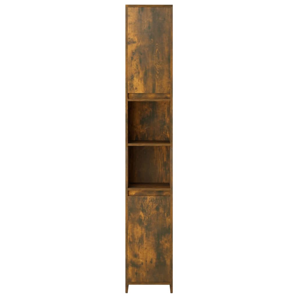 Badezimmerschrank Weiß 30x30x183,5 cm Holzwerkstoff
