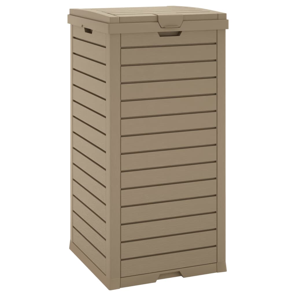 Outdoor-Mülltonne Schwarz 41x41x86 cm Polypropylen