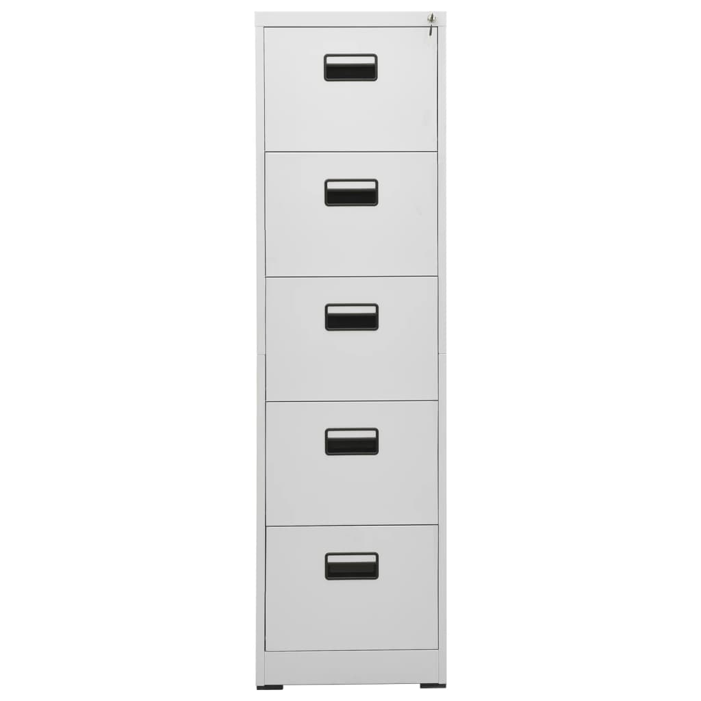 Aktenschrank Weiß 46x62x72,5 cm Stahl