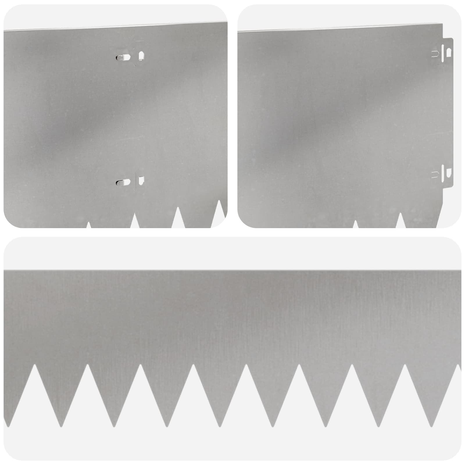 Raseneinfassung 10 pcs 103 x 10 cm Stahl Schwarz