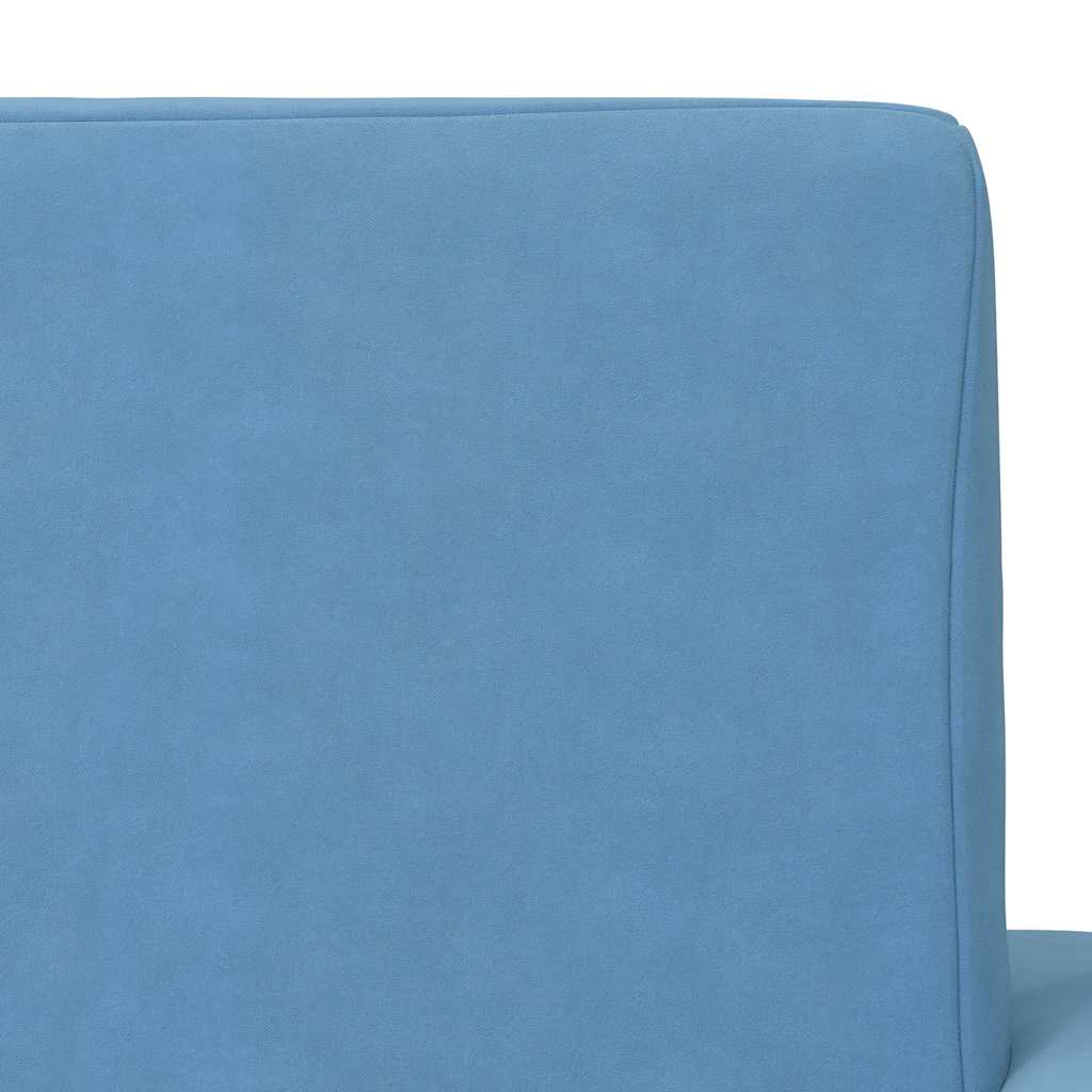 Kinder-Schlafsofa 2-Sitzer Hellgrau mit Sternen Weicher Plüsch