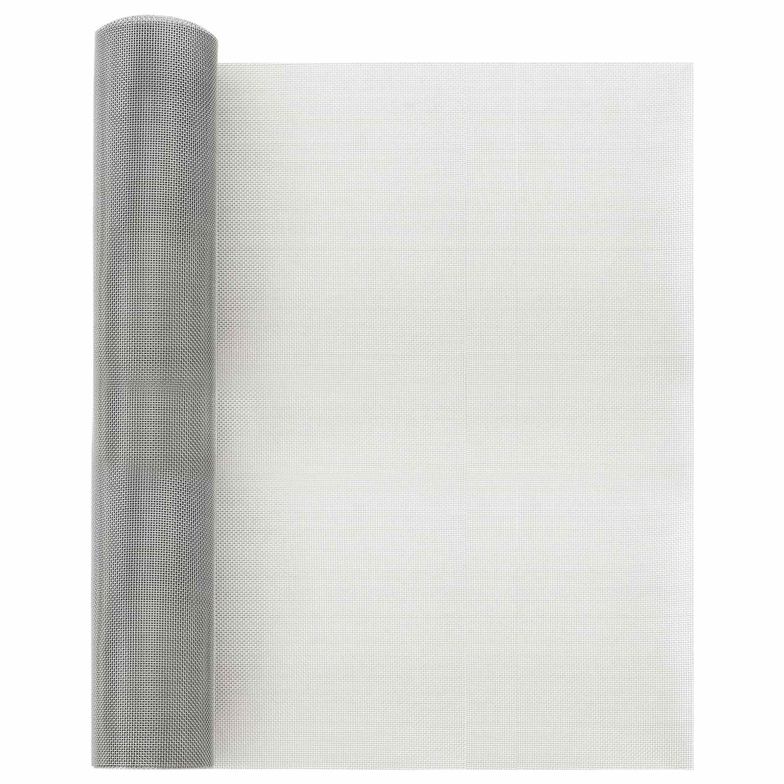 Drahtzäune 100 x 500 cm Mesh Edelstahl 201 Silber