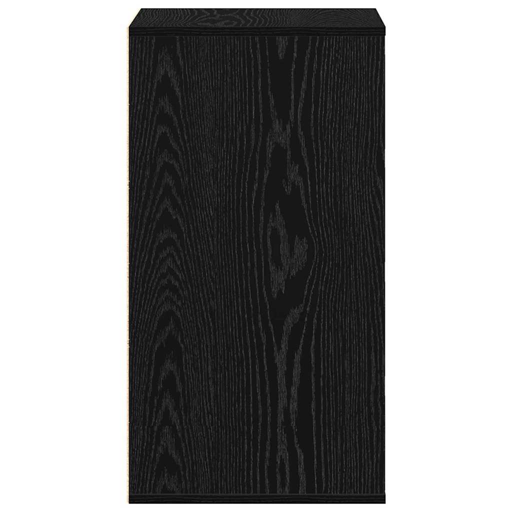 Schubladenschrank Schwarz Eichen-Optik 41 x 40 x 58 cm