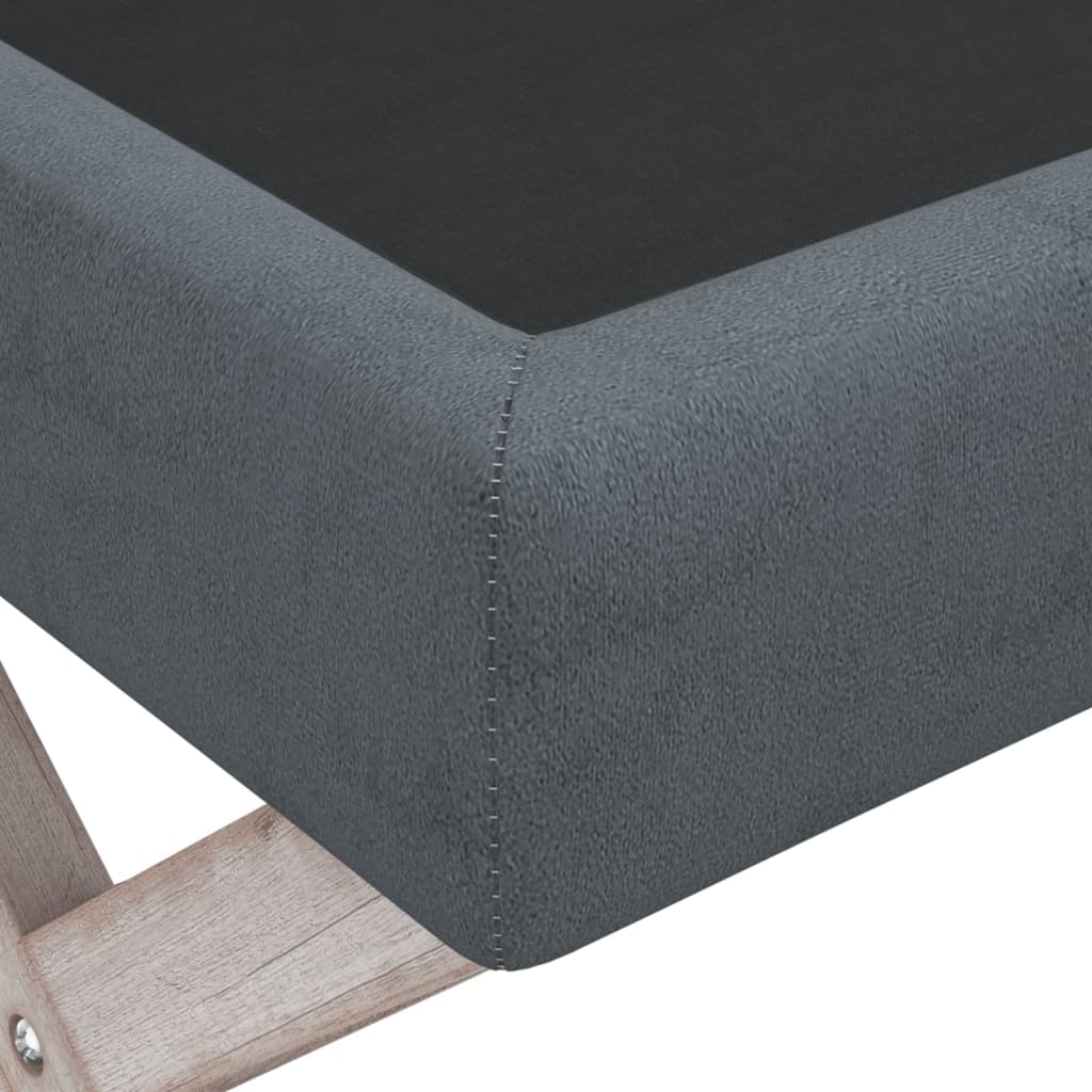 Hocker mit Stauraum Dunkelgrau 45x45x49 cm Stoff