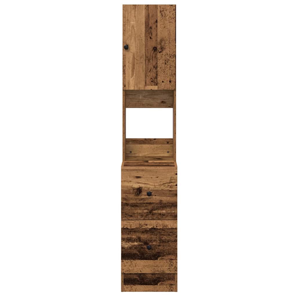 Küchenschrank Weiß 60x50x180 cm Holzwerkstoff