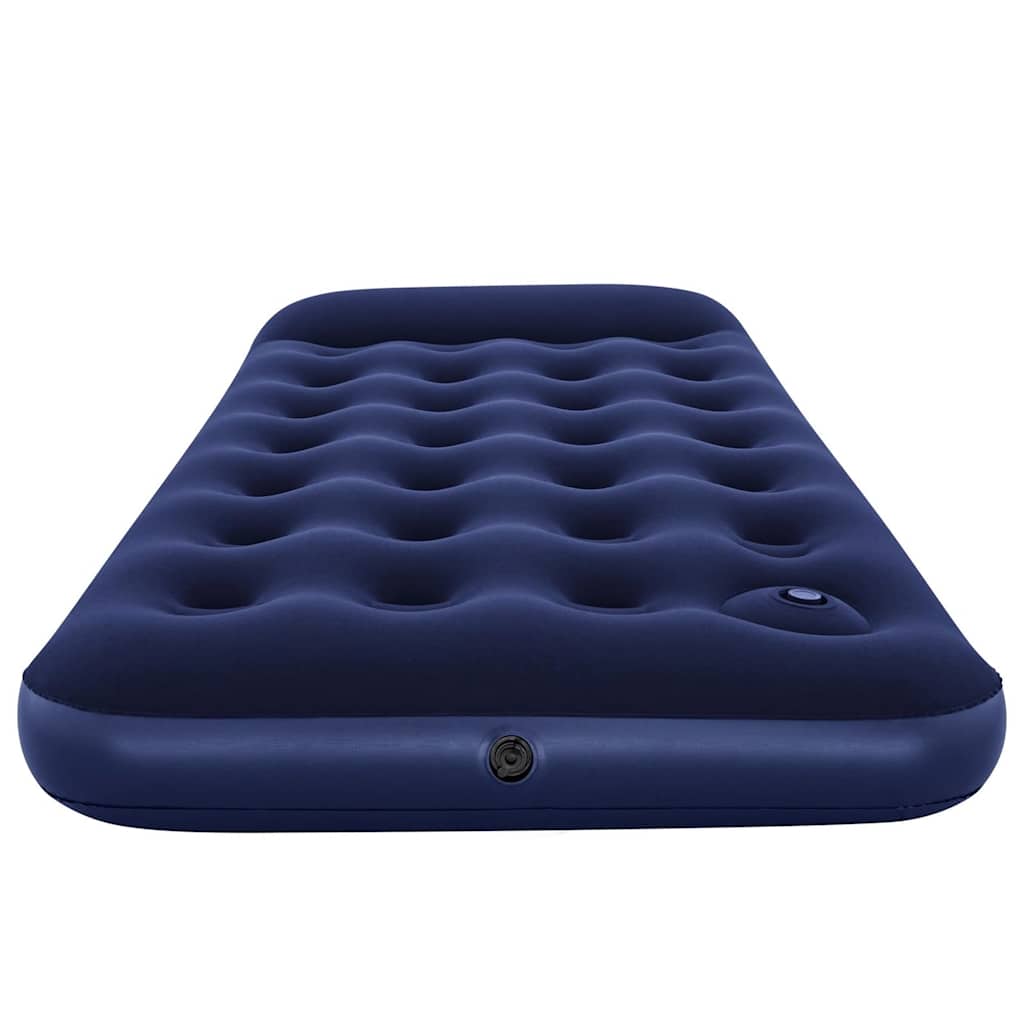 Bestway Luftmatratze Aufblasbar Beflockt mit Fußpumpe 185x76x28 cm