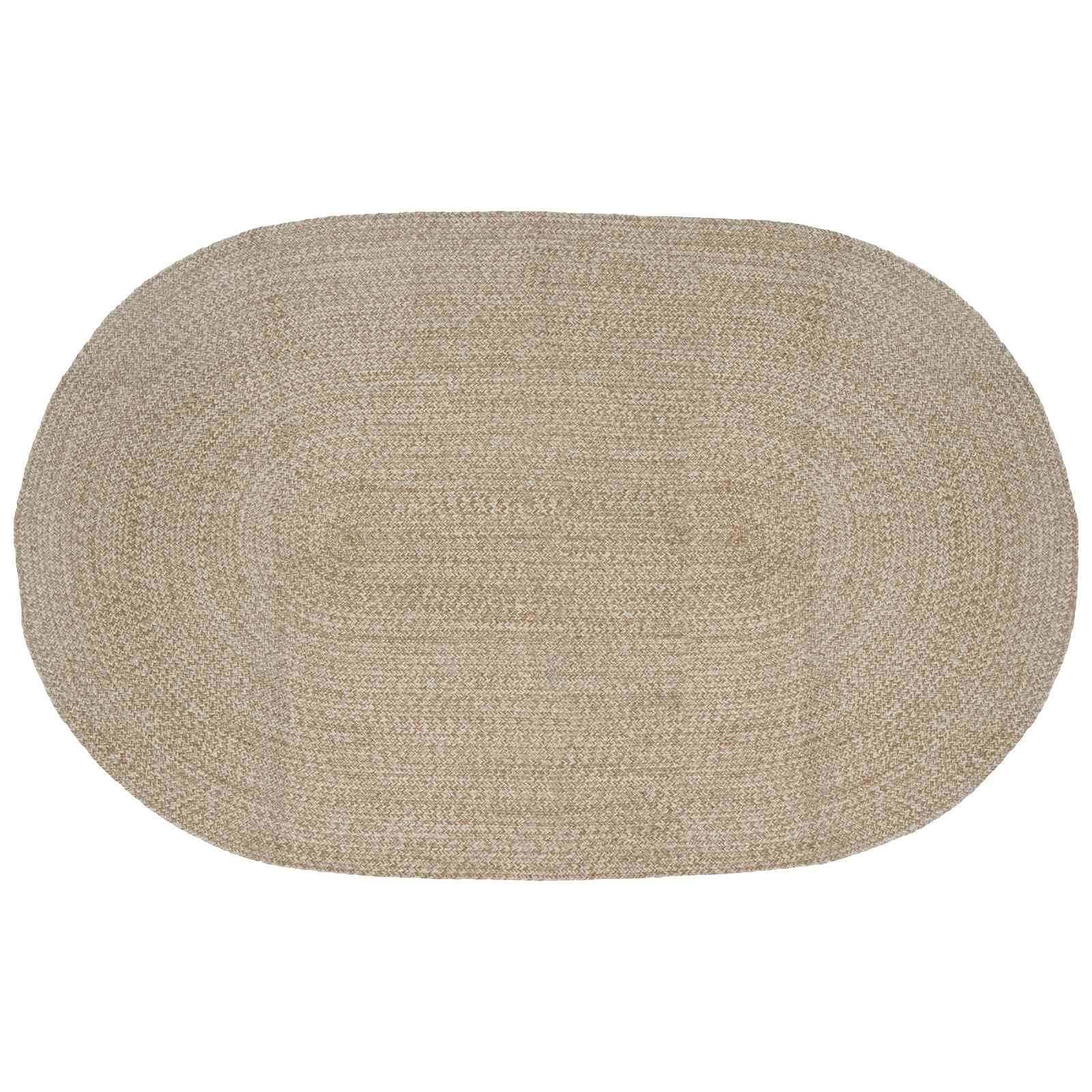 Bereichsteppiche Weiß 100 x 152 cm Jute